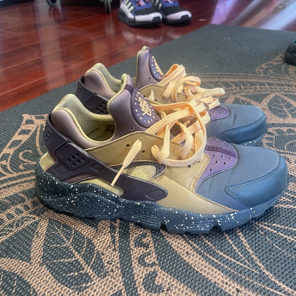 Men’s Sneakers - Purple and Yellow